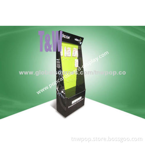 Paper stand floor POP display, suitable for mobile phone accessories, strong and steady